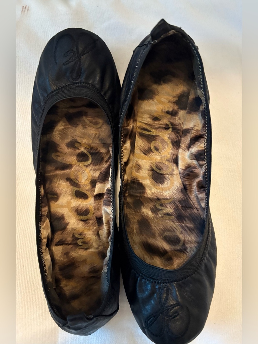 Sam Edelman "Cayla" Ballet Flat black leather size 8